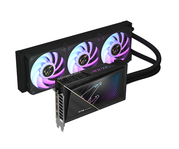 כרטיס מסך Gigabyte AORUS GeForce RTX 5080 XTREME WATERFORCE 16G GV-N5080AORUSX W-16GD