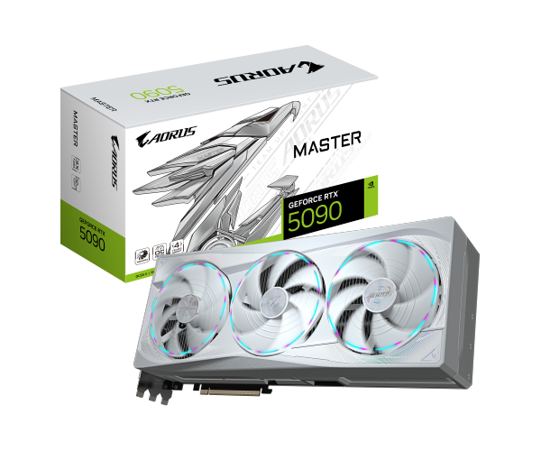 כרטיס מסך Gigabyte RTX 5090 MASTER ICE 32G GV-N5090AORUSM ICE-32GD