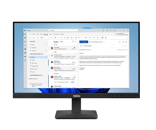 מסך מחשב ‎ Lenovo S24-4E 24 IPS 100 Htz HDMI VGA 64B5KAT1ISלנובו