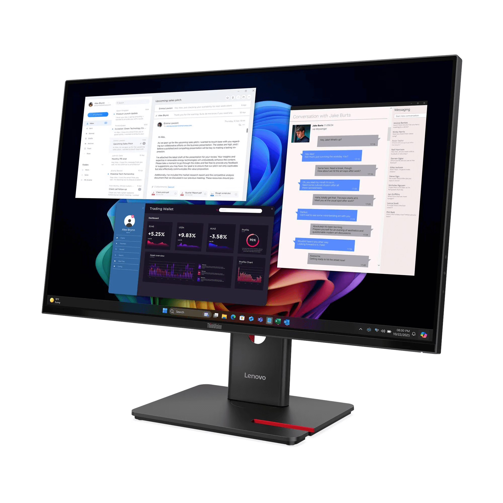 מסך מחשב Lenovo ThinkVision T27UD-40 64AFGAT2IS לנובו