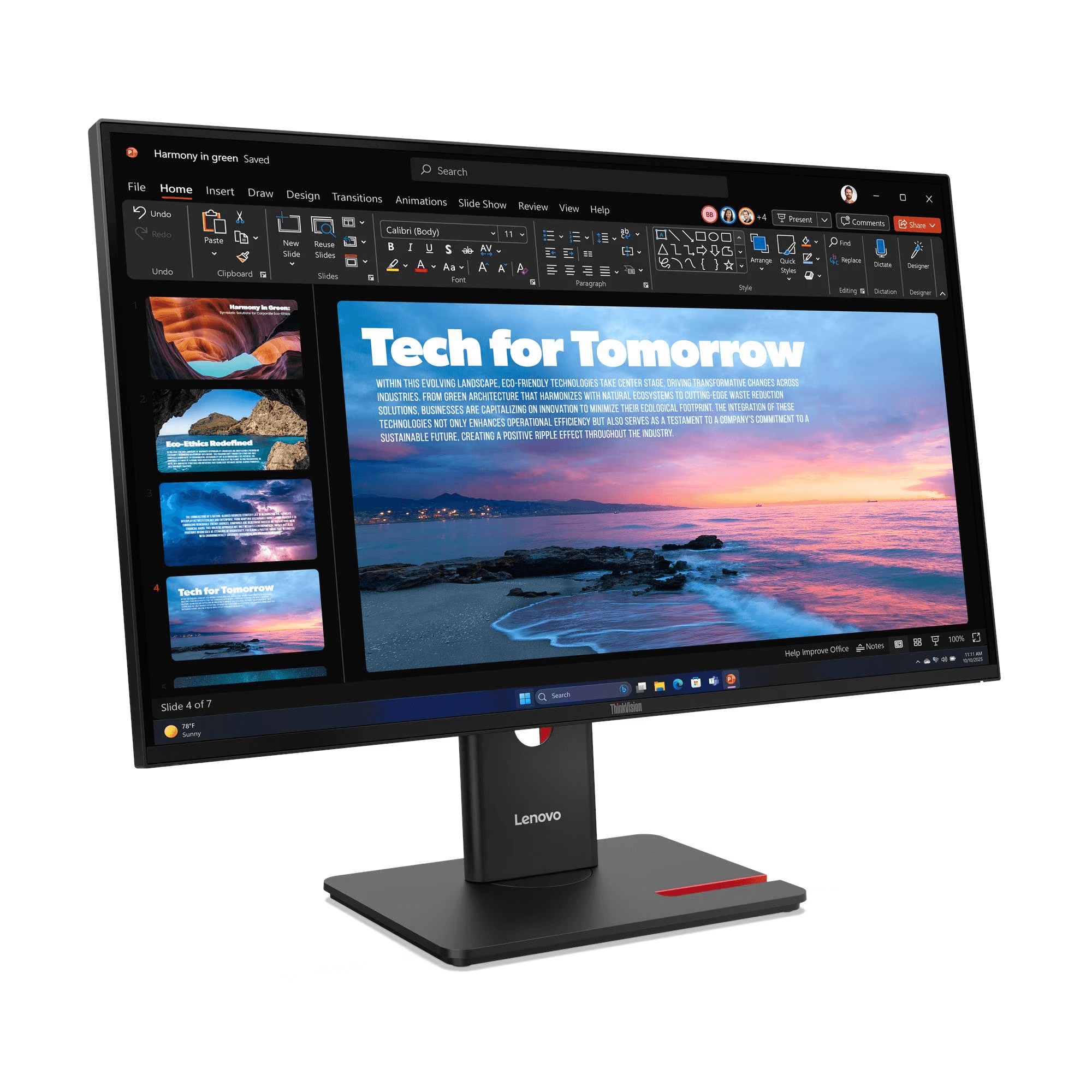 מסך מחשב Lenovo ThinkVision T27QD-40 64AAGAT2IS לנובו