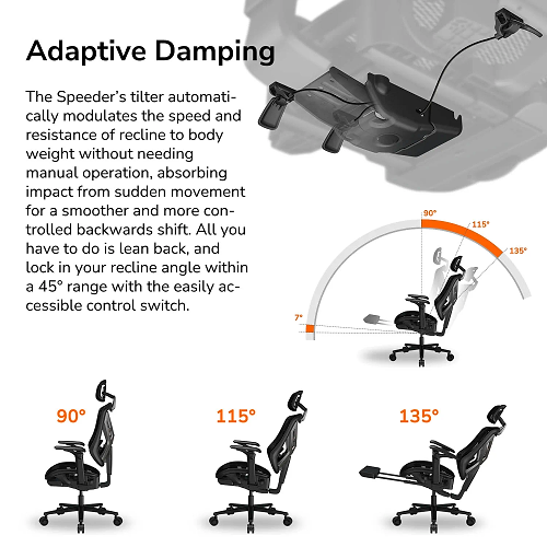 כסא גיימינג אורגנומי COUGAR SPEEDER Black Ergonomic Gaming Chair