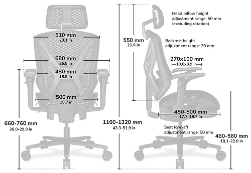 כסא גיימינג אורגנומי COUGAR SPEEDER Black Ergonomic Gaming Chair
