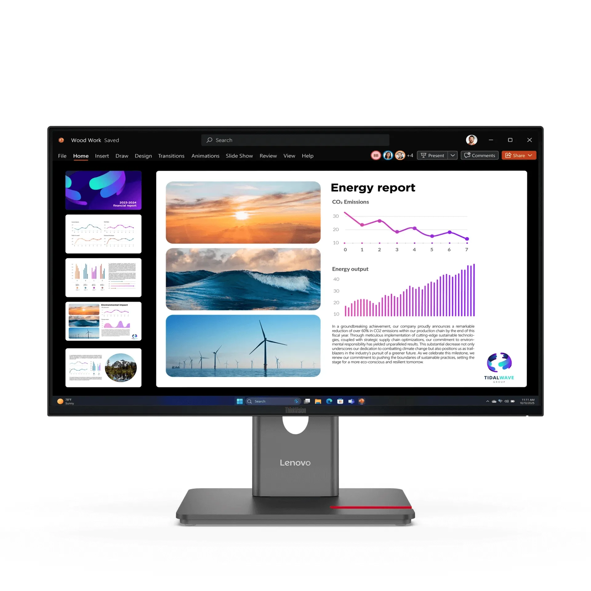 מסך מחשב LENOVO ThinkVision P24Q-40 64B2GAT1IS