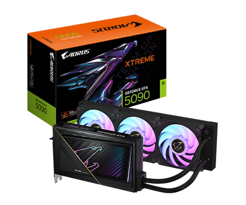כרטיס מסך Gigabyte AORUS GeForce RTX 5090 XTREME WATERFORCE 32G GV-N5090AORUSX W-32GD