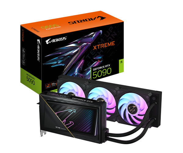 כרטיס מסך Gigabyte AORUS GeForce RTX 5090 XTREME WATERFORCE 32G GV-N5090AORUSX W-32GD