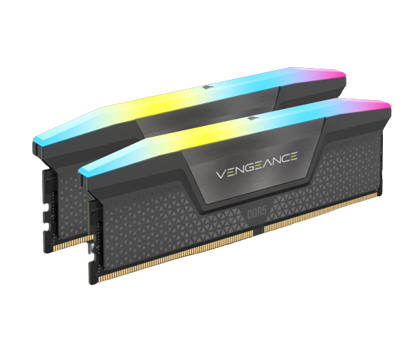 זיכרון למחשב נייח Corsair Vengeance RGB 32GB 2X16 DDR5 6000Mhz c38 Exp CMH32GX5M2B6000Z38