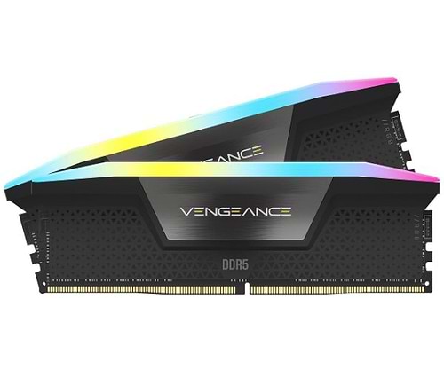 זיכרון למחשב נייח Corsair Vengeance RGB 64GB 2X32 DDR5 6000Mhz C40 AMD CMH64GX5M2D6000Z40