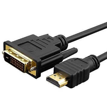 כבל HDMI to DVI חמש מטר מוזהב