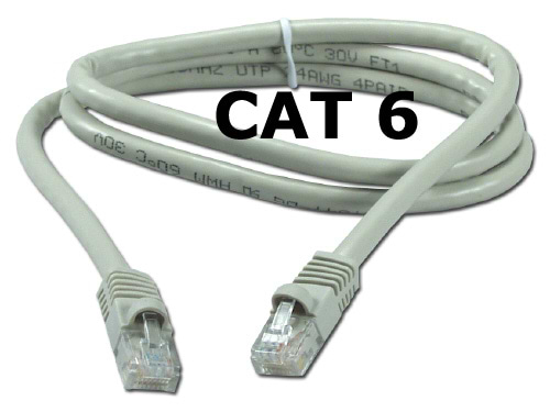 כבל רשת מסוכך CAT 6 עשר מטר