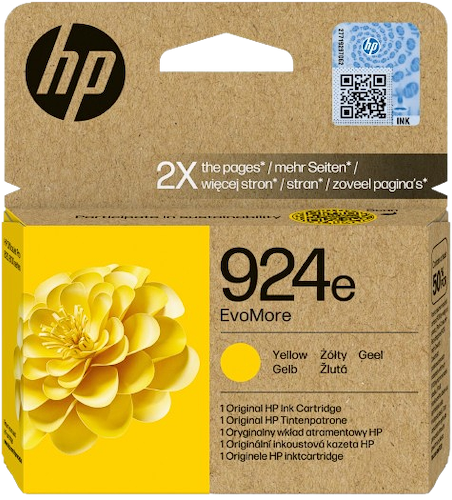 ראש דיו צהוב מקורי HP 924E 4K0U9NE