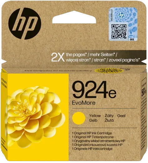 ראש דיו צהוב מקורי HP 924E 4K0U9NE