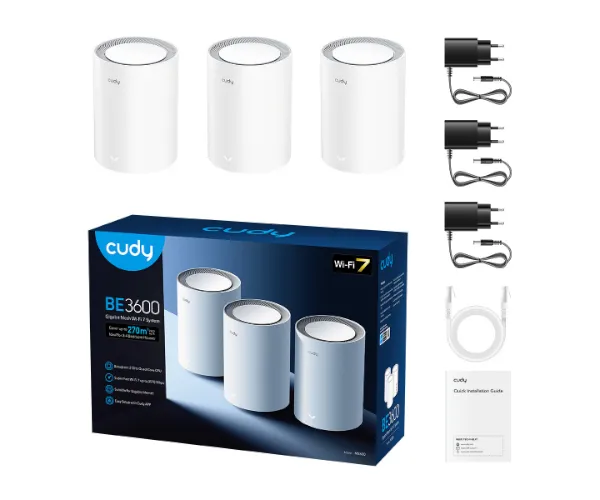 מערכת MESH M3600 BE3600 3-Pack Cudy