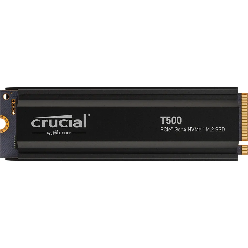 כונן קשיח Crucial SSD 4TB T500 NVME M.2 PCIe Gen4 with heatsink CT4000T500SSD5
