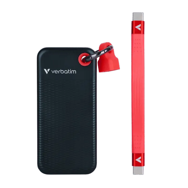 כונן קשיח חיצוני Verbatim Pocket SSD USB 3.2 G 2 2TB Black/Red 32196