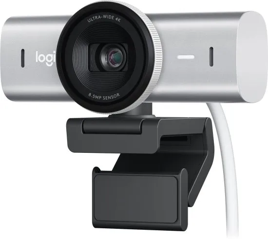מצלמת רשת Logitech MX Brio 4K Ultra HD לוגיטק צבע Parle Grey