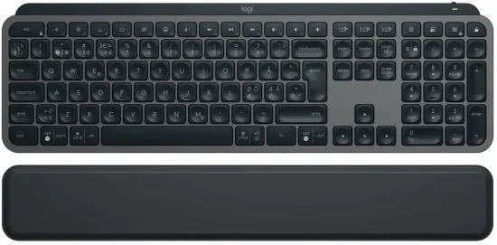 מקלדת אלחוטית Logitech MX KEYS S-PLUS PALMREST Graphite לוגיטק
