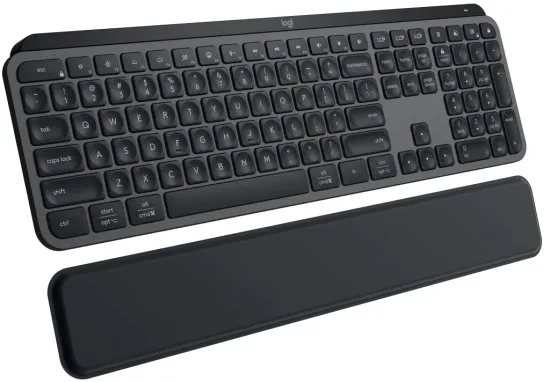 מקלדת אלחוטית Logitech MX KEYS S-PLUS PALMREST Graphite לוגיטק