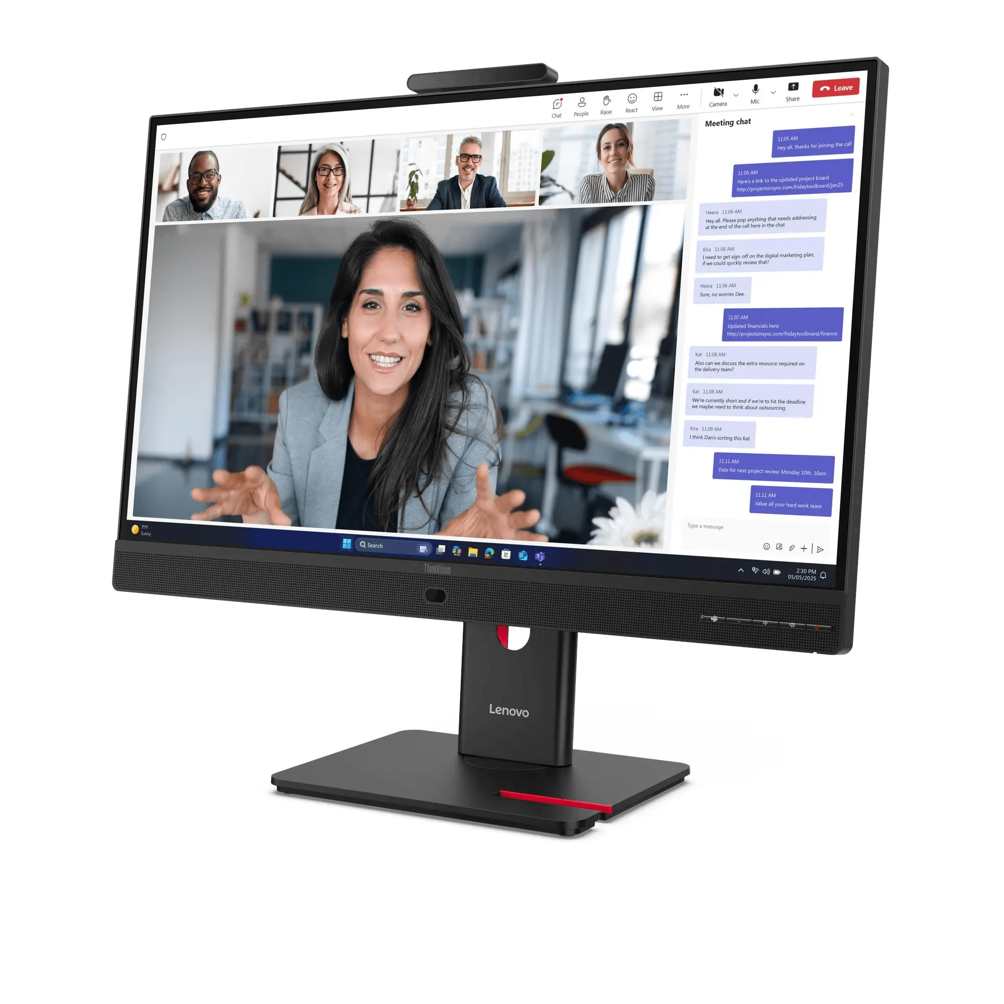 מסך מחשב Lenovo ThinkVision T27QD-4v 64B8UAT1IS לנובו