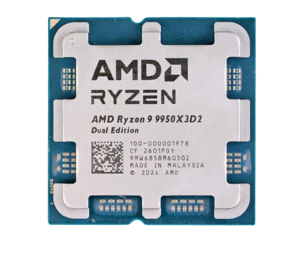 מעבד AMD Ryzen 9 9950X3D2 Dual TRAY 16C 32Thr אריזת TRAY