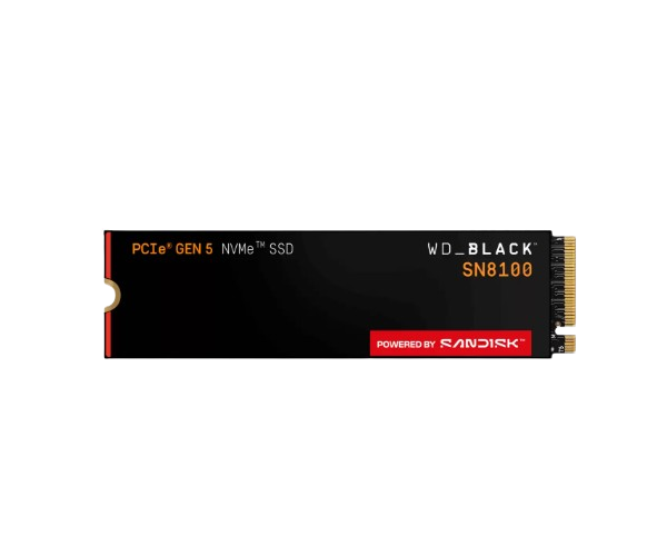 כונן קשיח פנימי WD Black SN8100 1TB NVMe PCIe 5.0 M2 2280 WDS100T1X0M