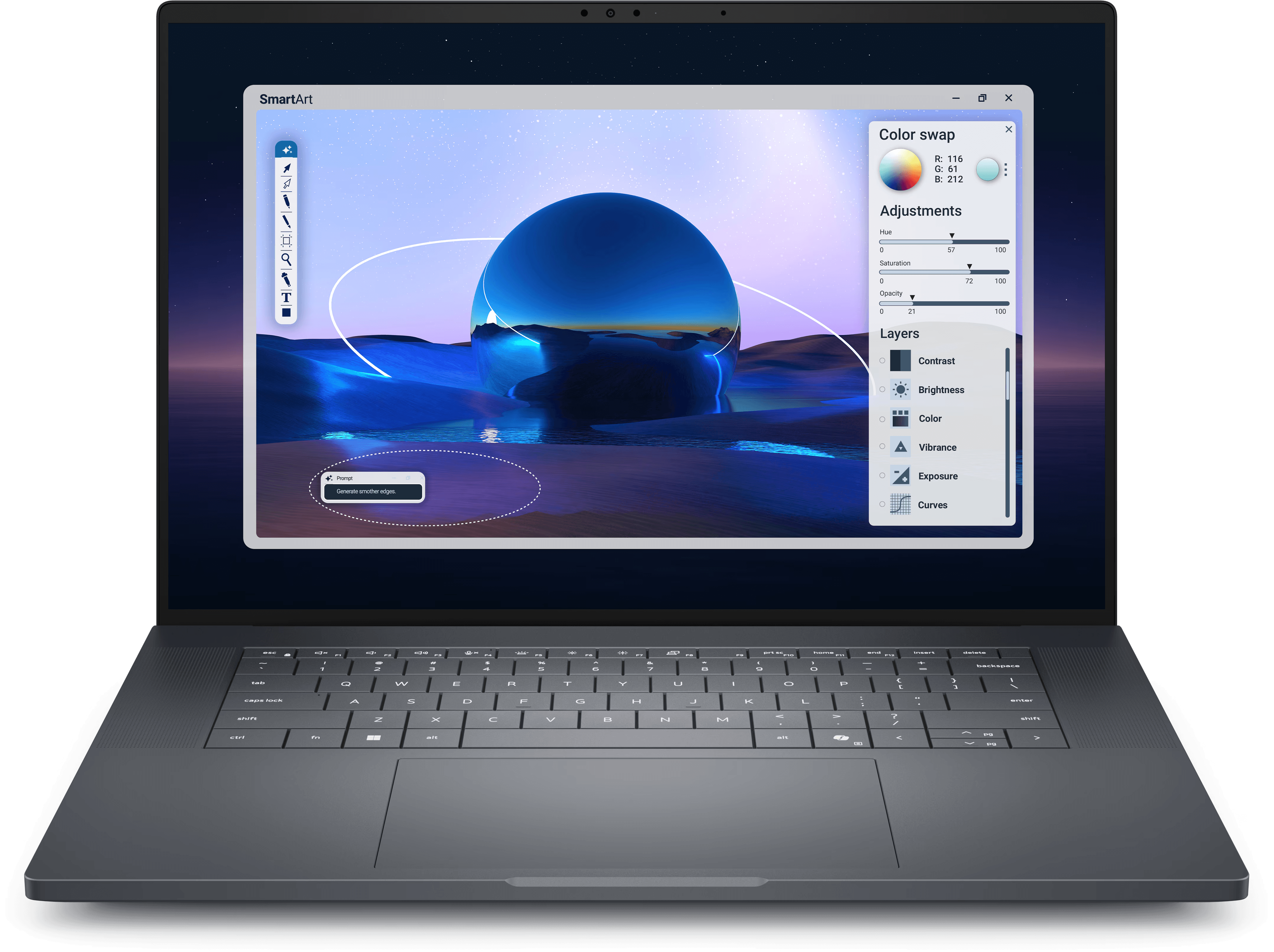 מחשב נייד Dell Pro Max 16 Premium MA16250 Ultra 7 265H 64GB 1TB SSD RTX PRO 3000 BlackWell Win 11 Pro דל
