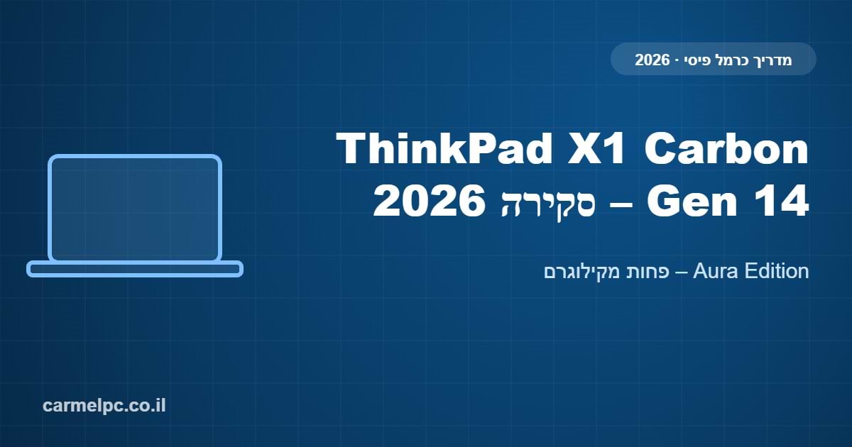 ThinkPad X1 Carbon Gen 14 – סקירה 2026
