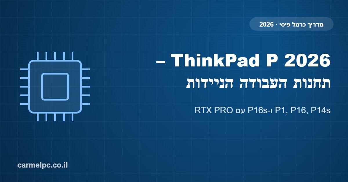 ThinkPad P 2026 – תחנות העבודה הניידות