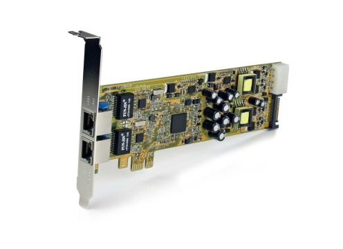 כרטיס רשת STARTECH DUAL PORT GIGABIT POE ETH CARD PCI-E