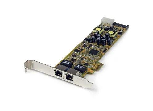 כרטיס רשת STARTECH DUAL PORT GIGABIT POE ETH CARD PCI-E