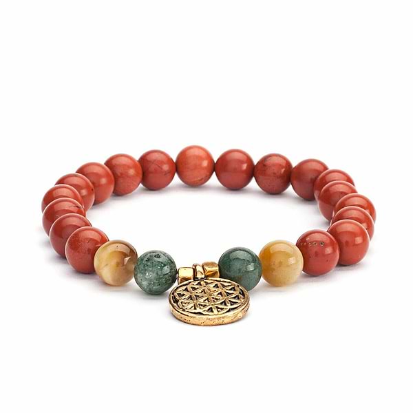 Pulseira Mala Jaspe, Ágata e Olho de Tigre 1