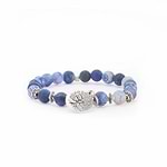 Pulseira Mala Ágata Azul 25