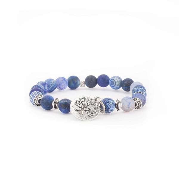 Pulseira Mala Ágata Azul 24