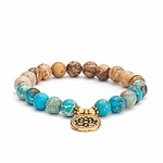 Pulseira Mala Jaspe e Turquesa 3