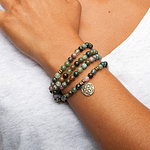 Pulseira-Colar Mala Ágata Indiana