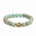 Pulseira Mala Serpentinita Aqua 18