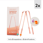 Limpador de Língua 100% cobre puro (2 Unidades)