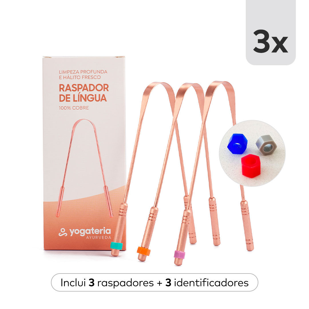 Limpador de Língua 100% cobre puro 2