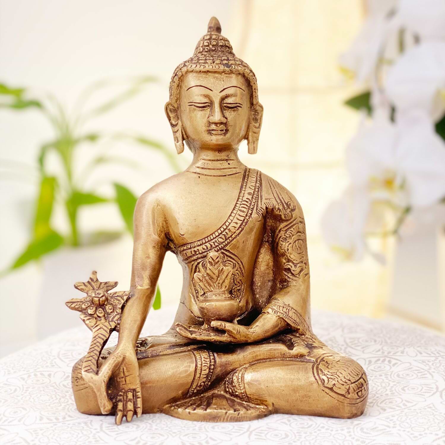 Estátua Buddha Meditando - Dhyana Mudra 1