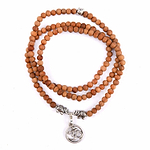 Pulseira-Colar Mala Sândalo Om 10