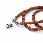 Pulseira-Colar Mala Sândalo Om