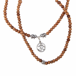 Pulseira-Colar Mala Sândalo Om