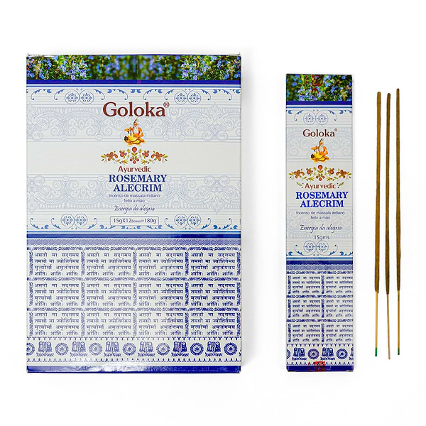 Incenso Massala Ayurvédico Jasmim Goloka 7