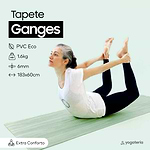 Tapete de yoga estampado Ganges – 6mm PVC ecológico