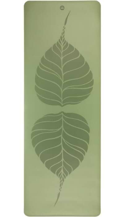 tapete yoga yogateria phoenix folha verde