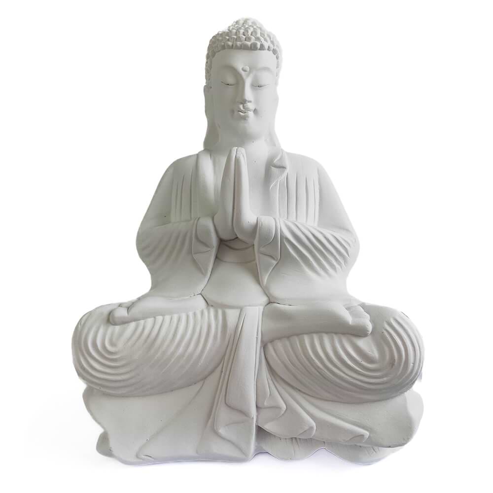Estátua-Buddha-Oração---Namaskara-Mudra---branco-03