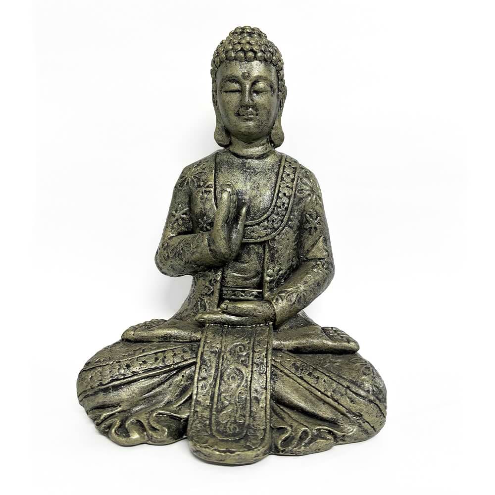 Estátua-Buddha-da-Coragem---Abhaya-Mudra---dourado-antigo-03