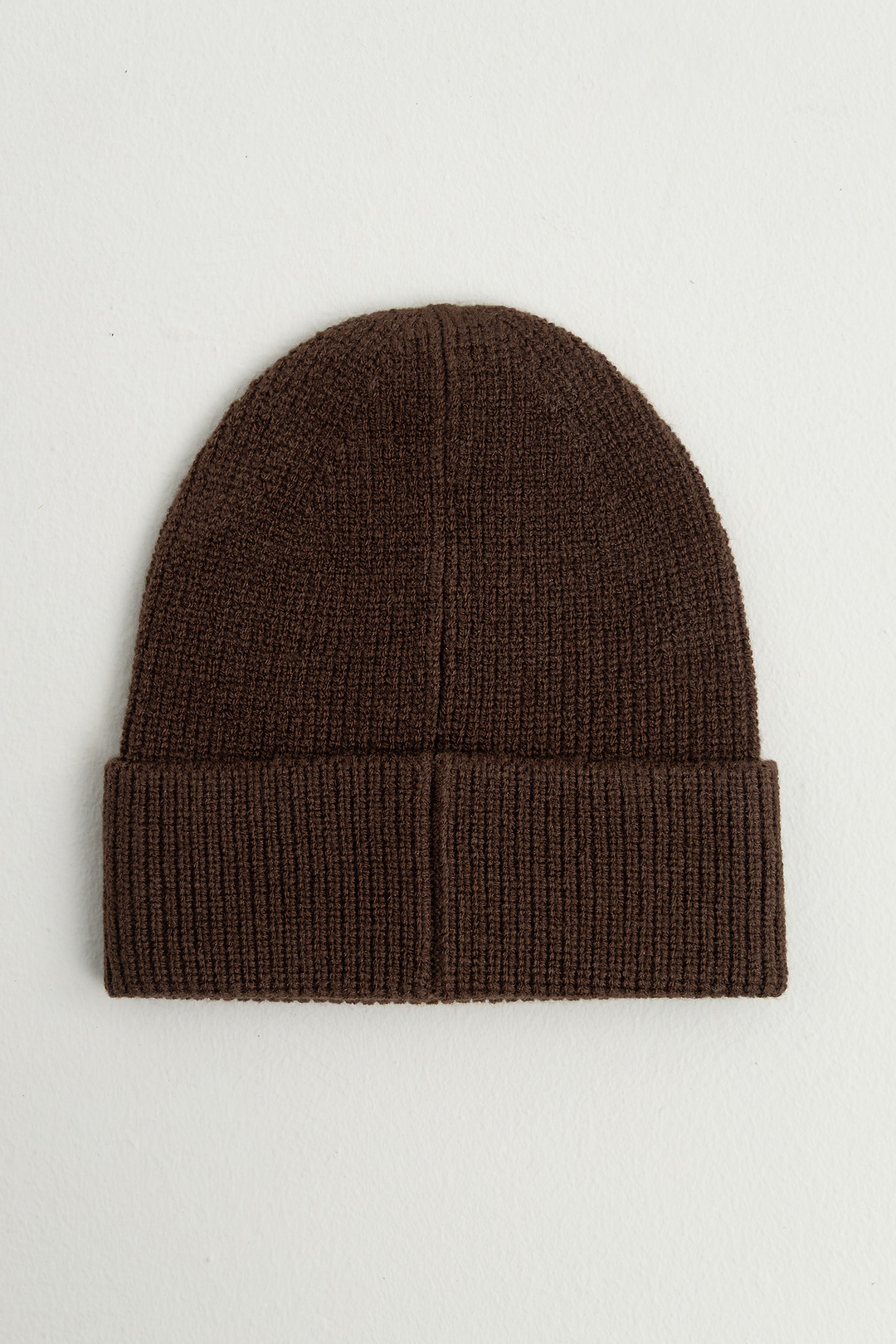 Dark brown Knitted Beanie | Maya Delorez