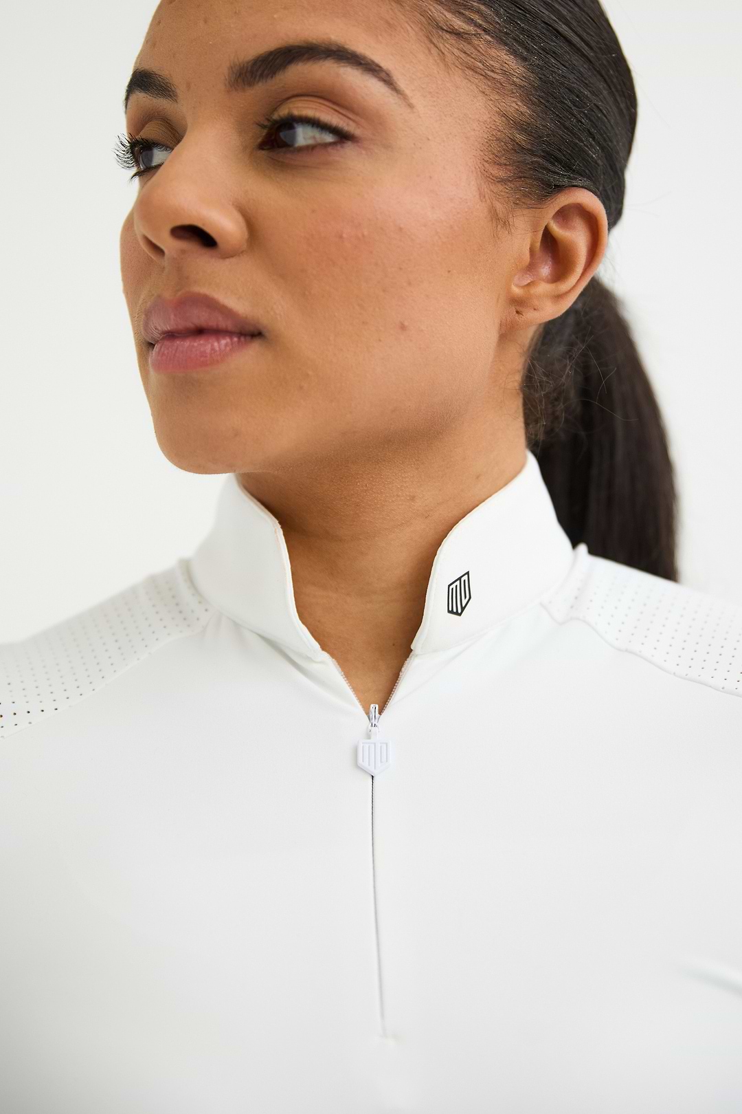 White Air Mesh Top | Maya Delorez