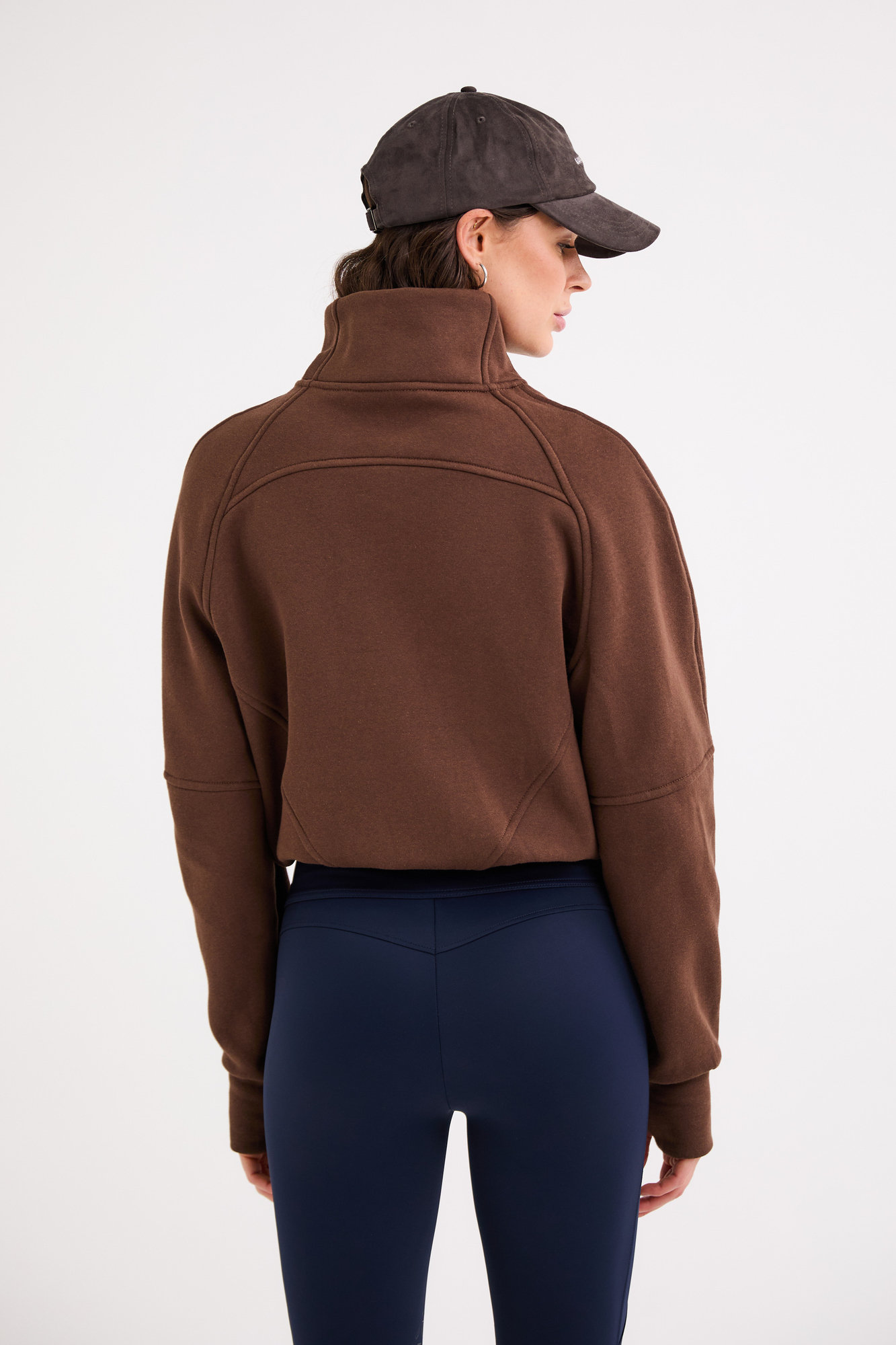 Cropped Halfzip Sweater